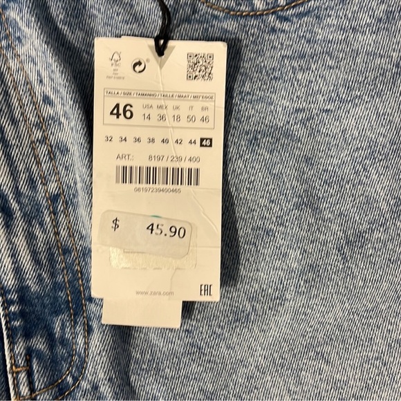 Zara classic mom fit high rise jeans - Picture 4 of 11